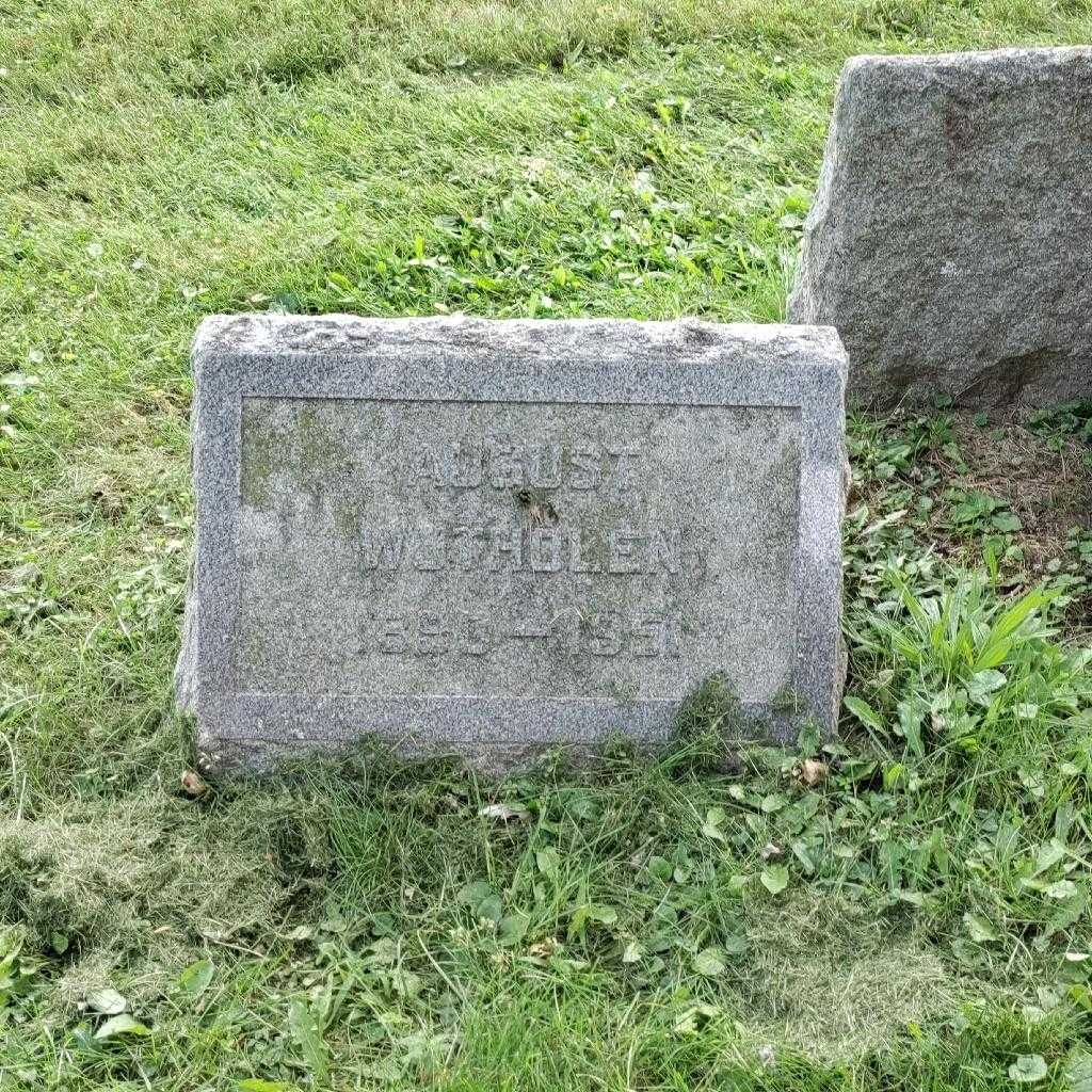 August Wutholen's grave. Photo 2