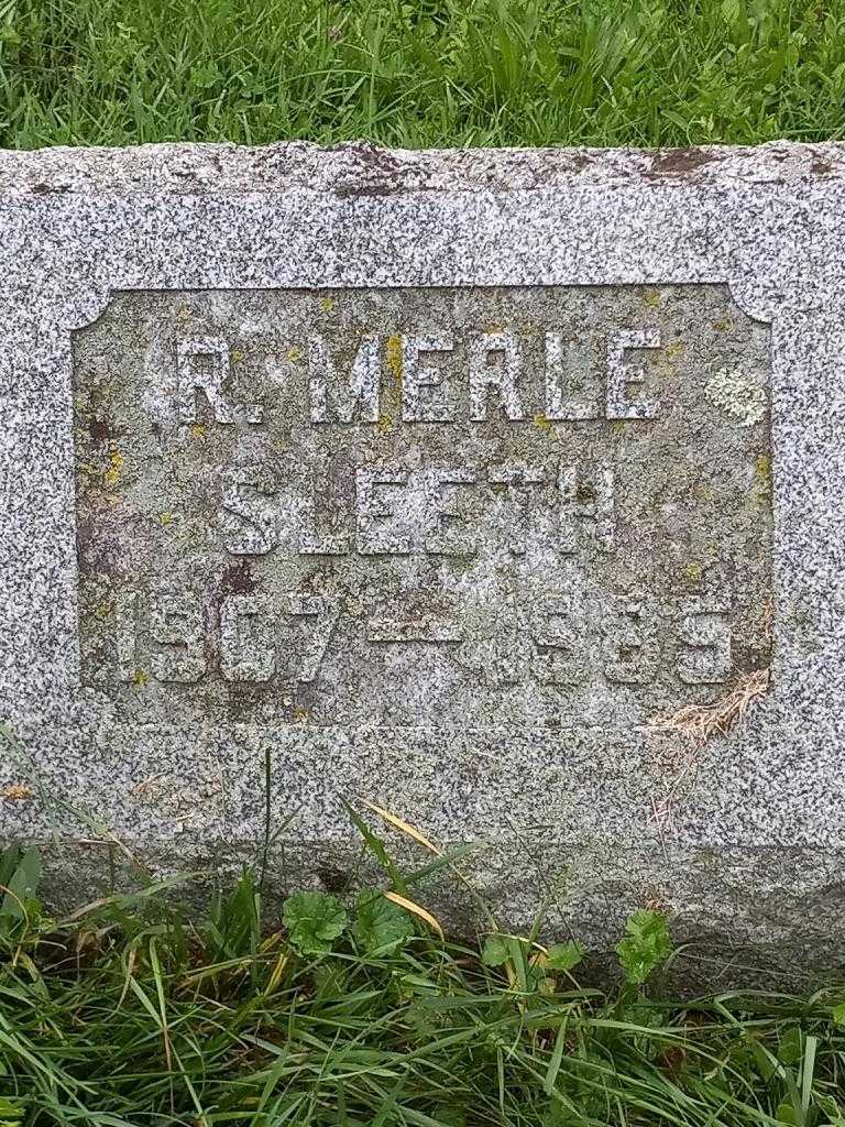 Robert Merle Sleeth's grave. Photo 3