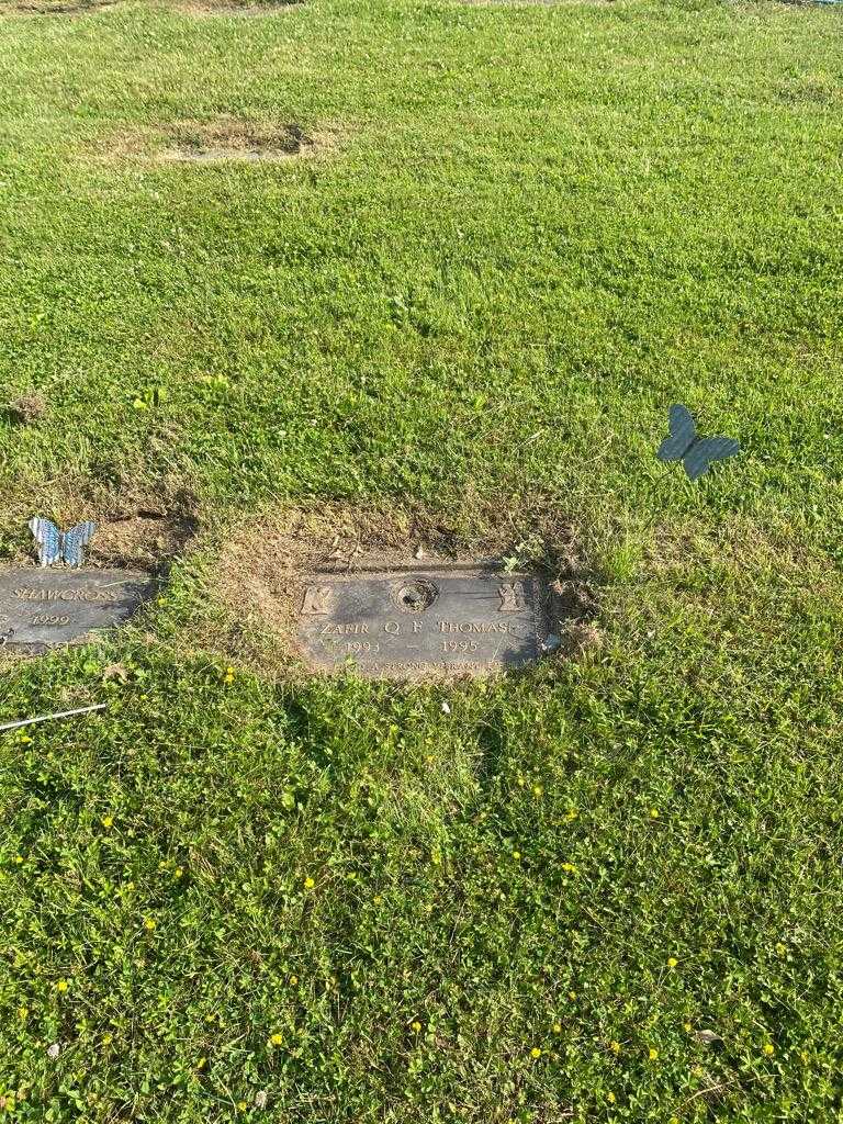 Zafir Q. F. Thomas's grave. Photo 2