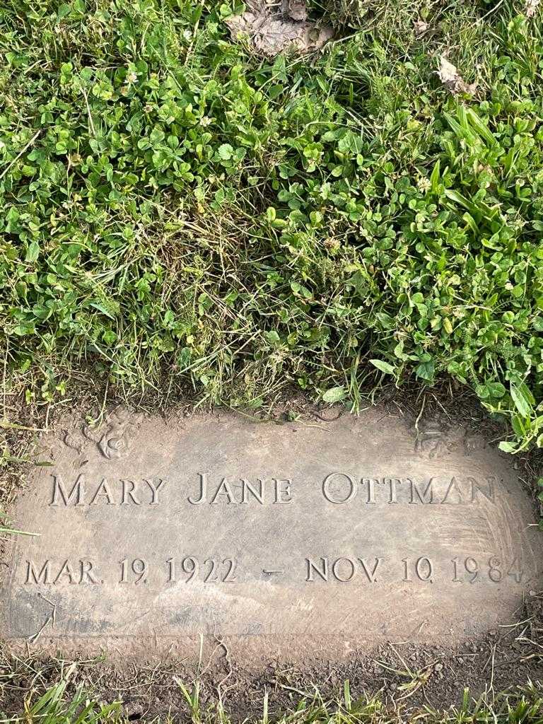 Mary Jane Ottman's grave. Photo 3
