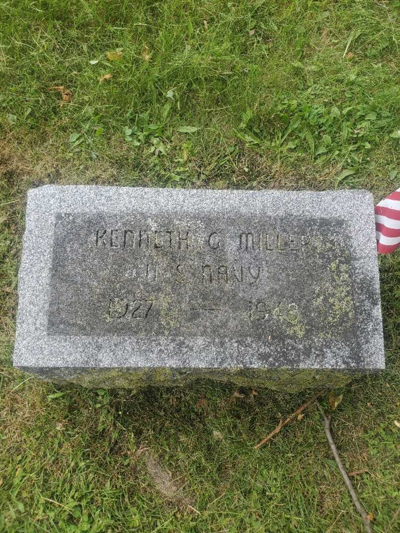 Kenneth G. Miller's grave. Photo 3