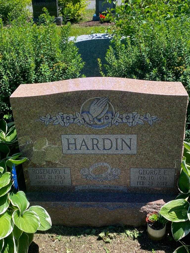 George E. Hardin's grave. Photo 3
