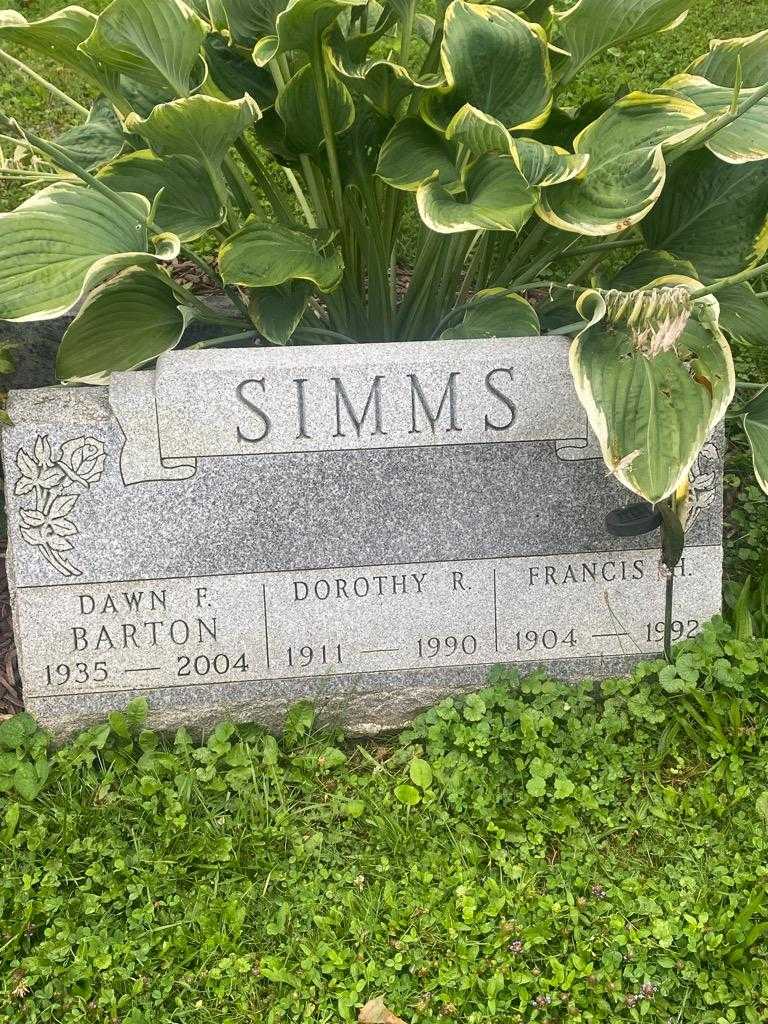 Francis H. Simms's grave. Photo 3