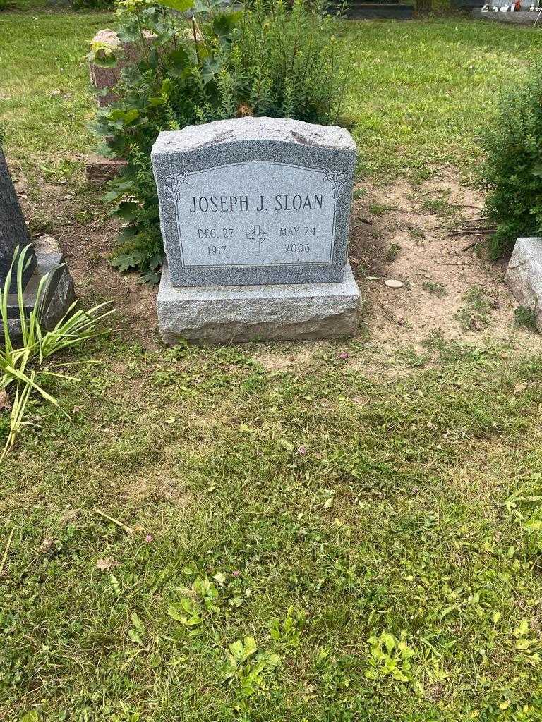 Joseph J. Sloan's grave. Photo 2