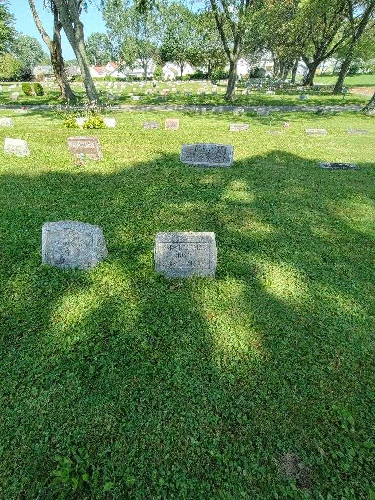 Sarah Emerick Hosch's grave. Photo 1