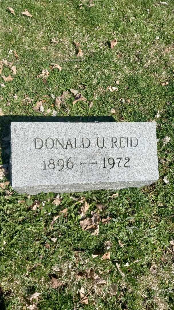 Donald U. Reid's grave. Photo 3