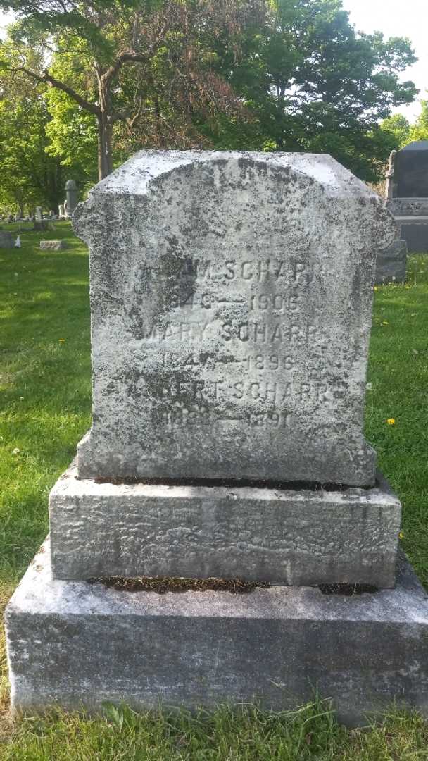 Albert E. Scharr's grave. Photo 4