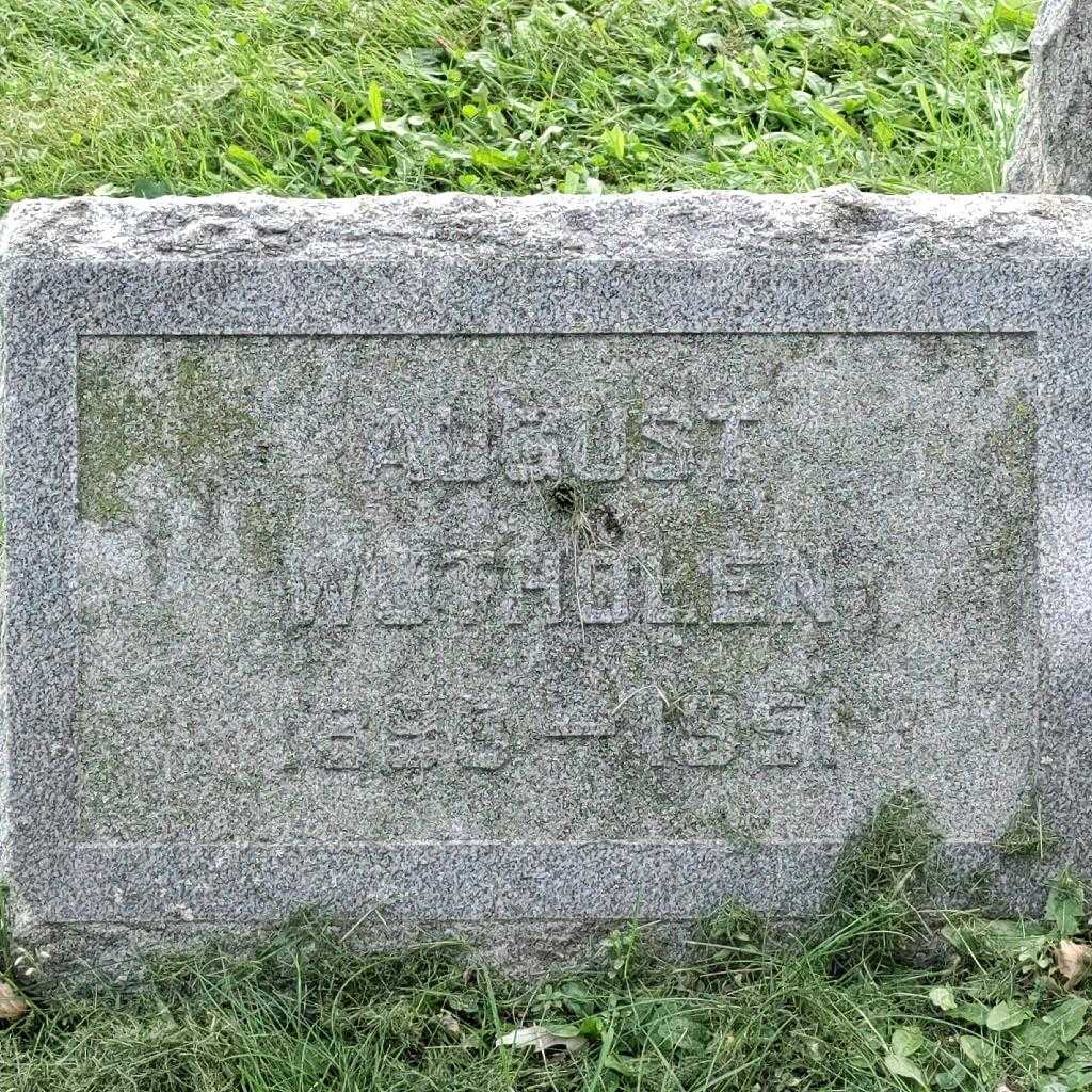 August Wutholen's grave. Photo 3