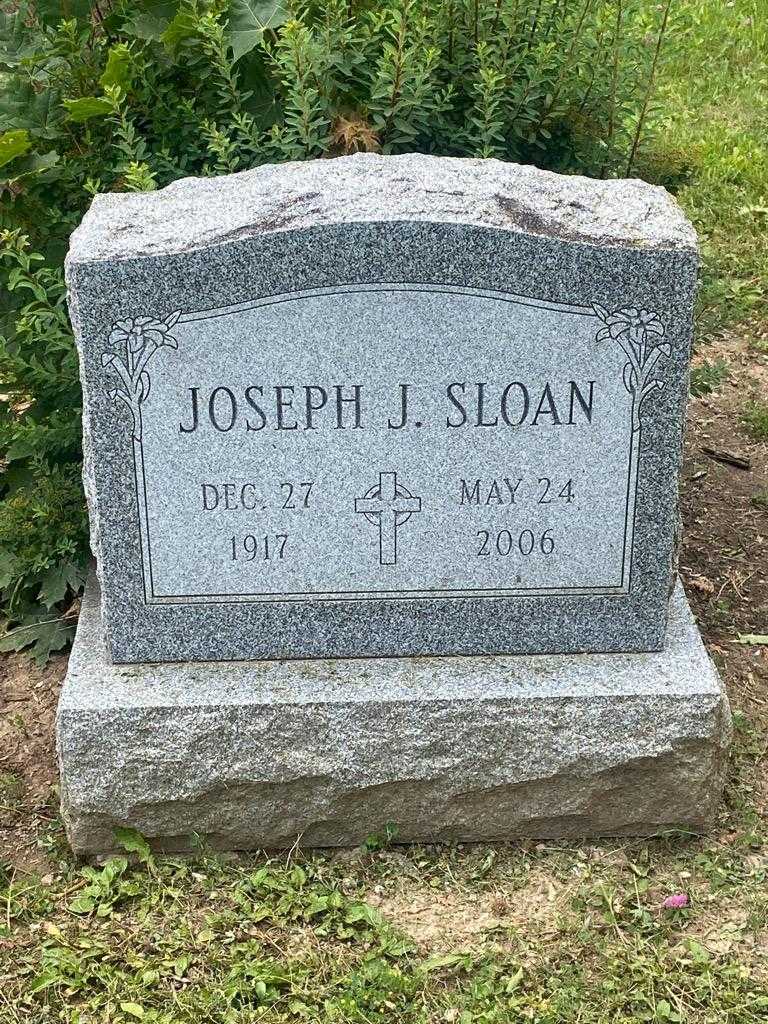 Joseph J. Sloan's grave. Photo 3