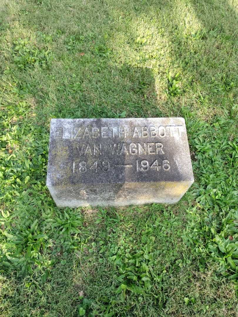 Elizabeth Abbott Van Wagner's grave. Photo 2