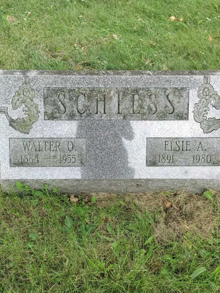 Elsie A. Schiess's grave. Photo 3