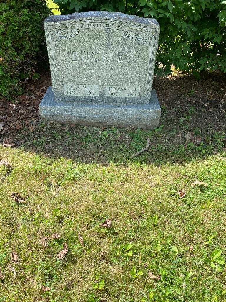 Agnes L. Buckley's grave. Photo 2
