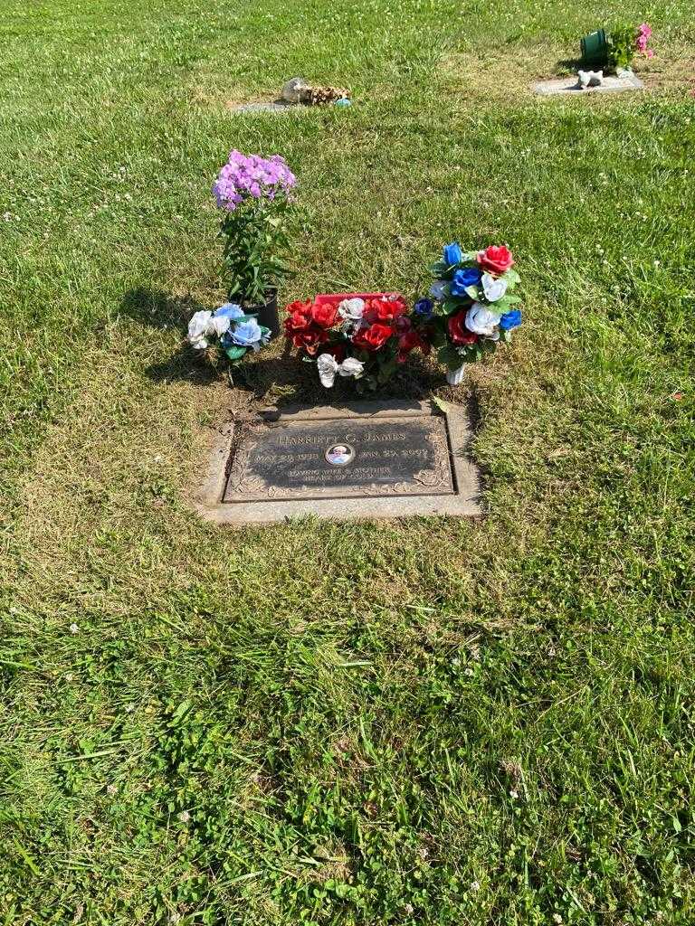 Harriett G. James's grave. Photo 2