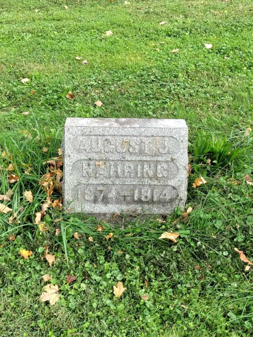August J. Nahring's grave. Photo 2