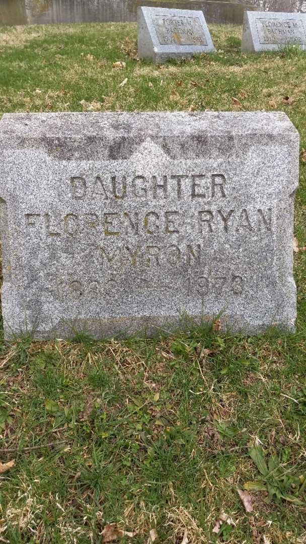 Florence Ryan Myron's grave. Photo 17