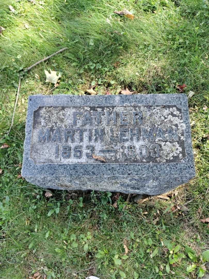 Martin Lehman's grave. Photo 3