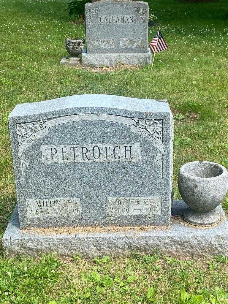 Millie C. Petrotch's grave. Photo 3