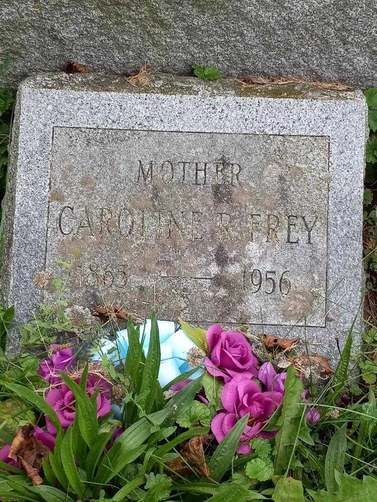 Caroline R. Frey's grave. Photo 3