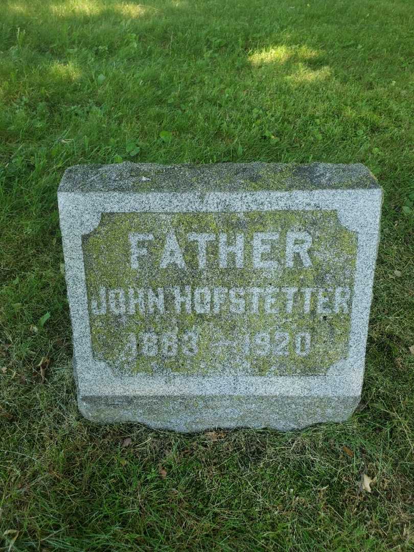 John F. Hofstetter's grave. Photo 3