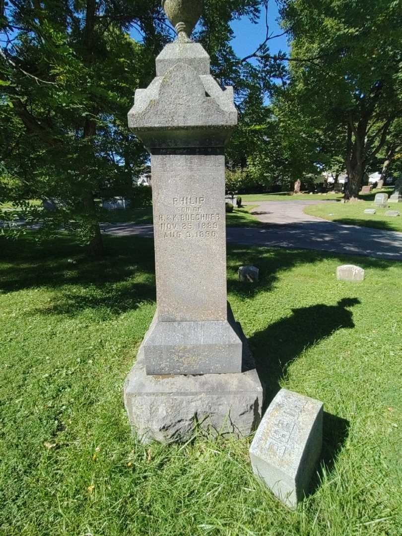 Philip W. Buechner's grave. Photo 1