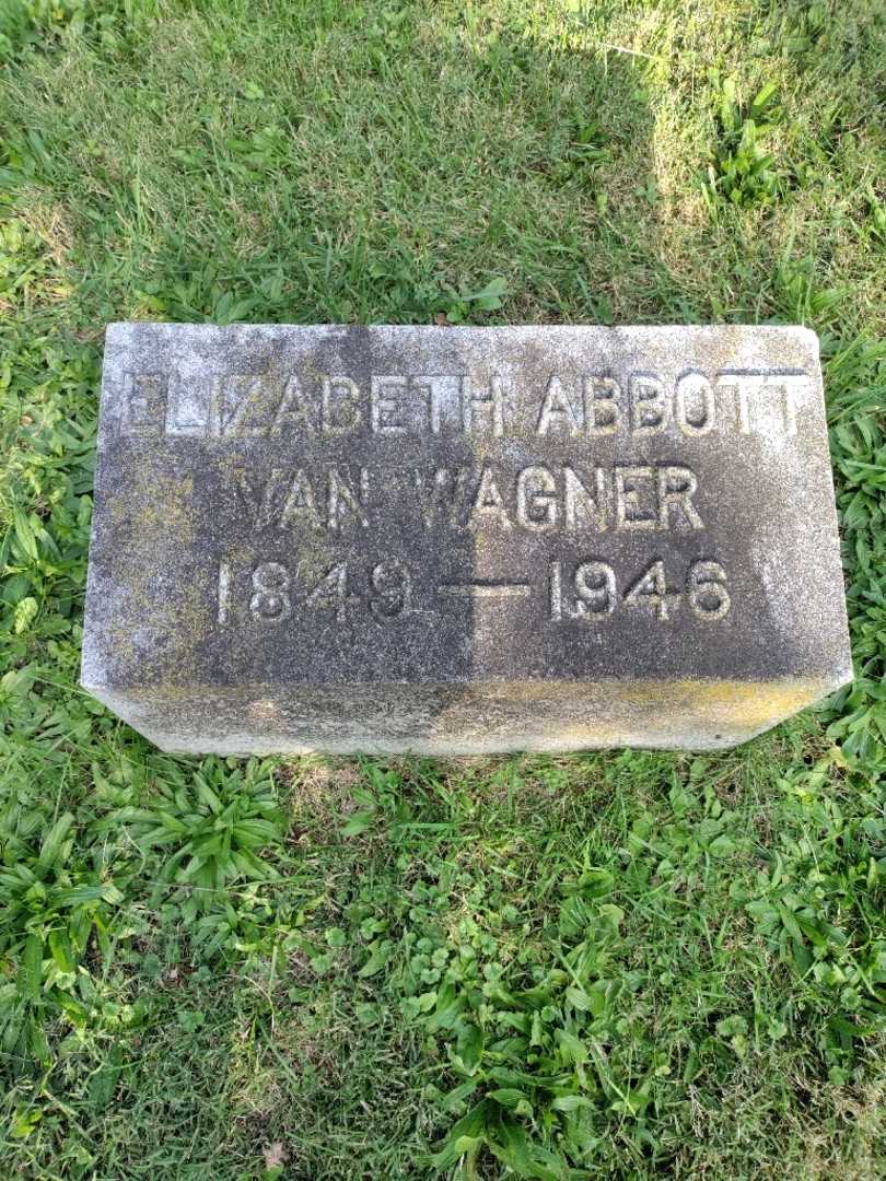 Elizabeth Abbott Van Wagner's grave. Photo 3