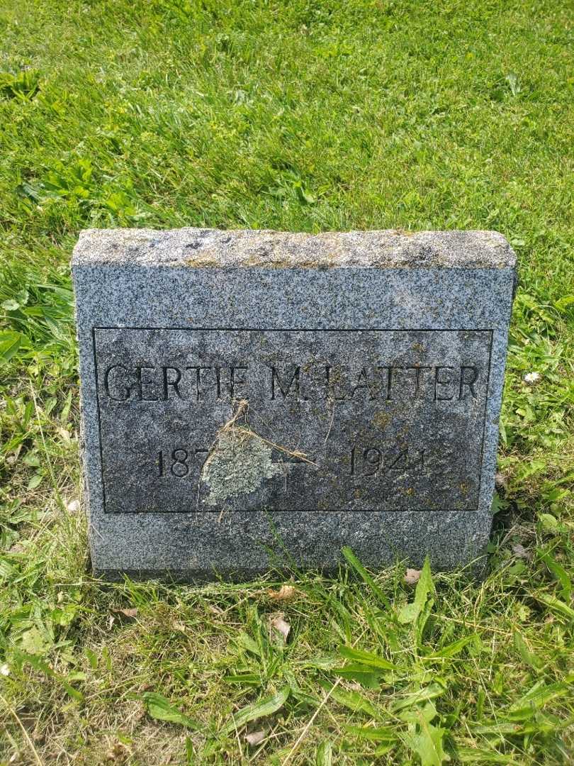 Gertrude M. "Gertie" Latter's grave. Photo 3