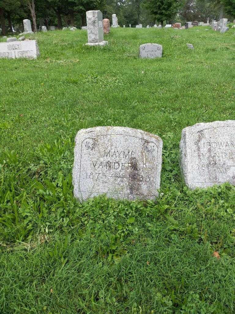 Mayme Vanderlip's grave. Photo 1