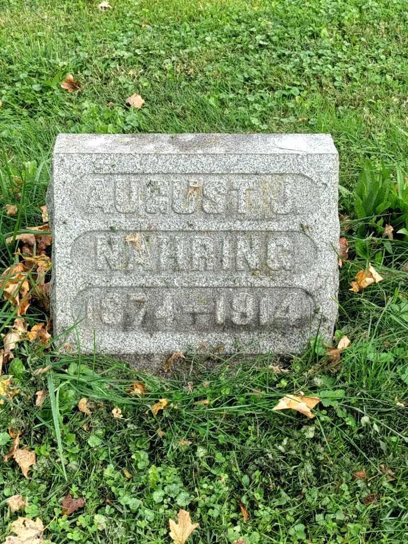 August J. Nahring's grave. Photo 3