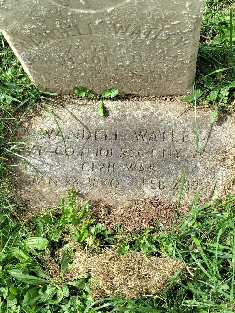 Wandell Watley's grave. Photo 4