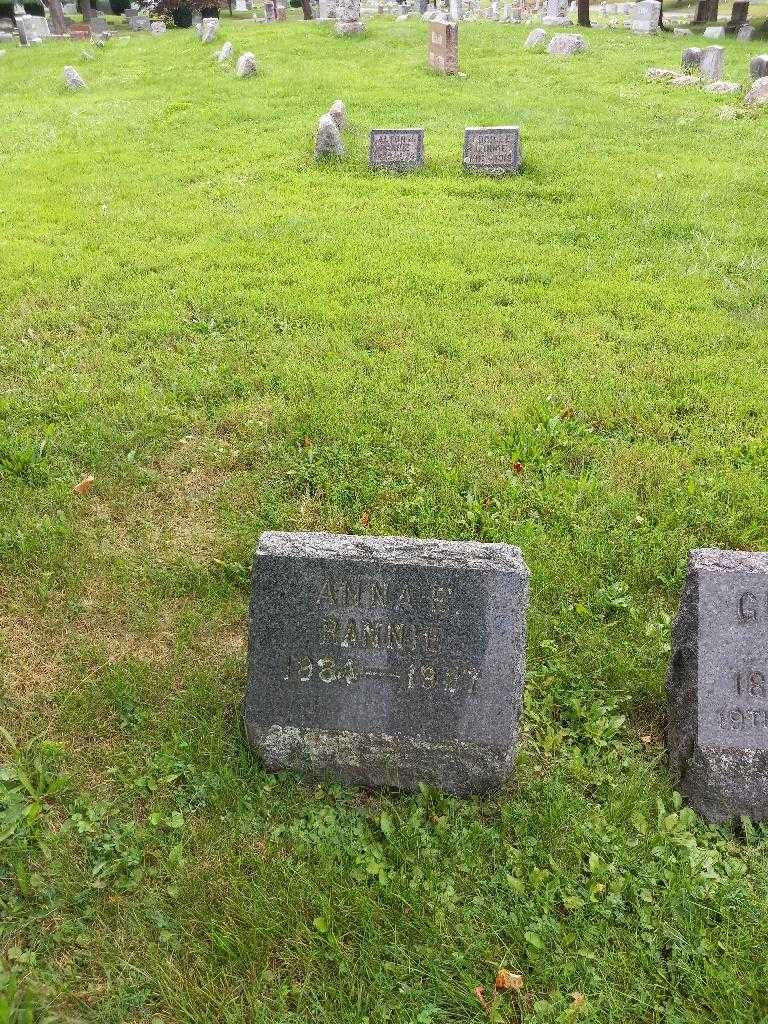 Anna E. Rannie's grave. Photo 1