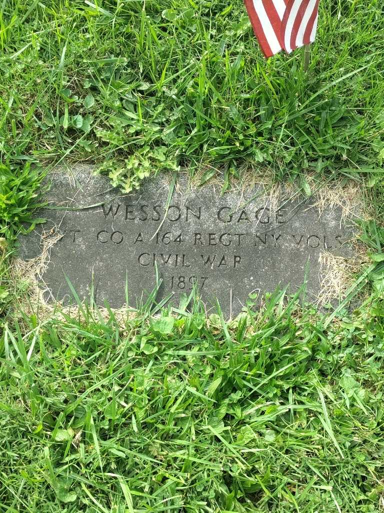 Wesson Gage's grave. Photo 3