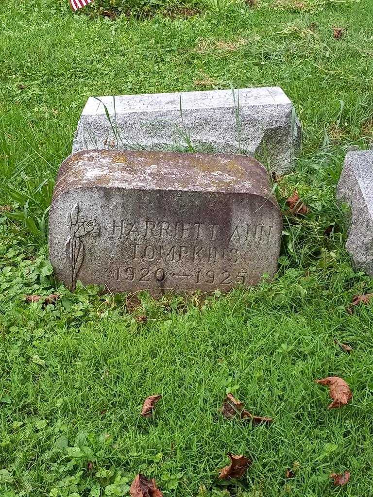 Harriett Ann Tompkins's grave. Photo 3