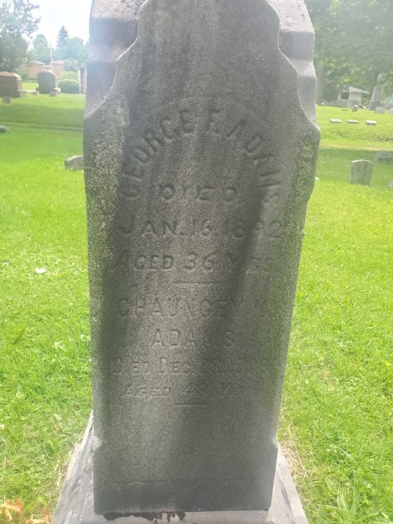 Chauncey N. Adams's grave. Photo 3