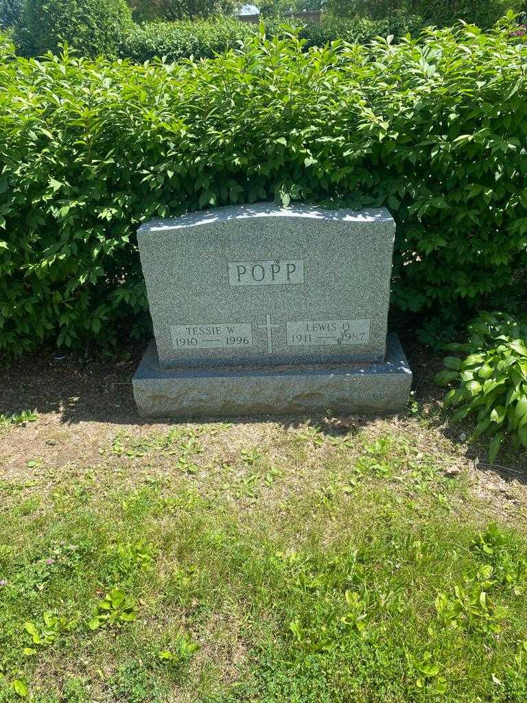 Lewis O. Popp's grave. Photo 2