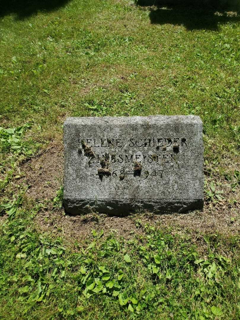 Helene Zinssmeister Schieder's grave. Photo 2