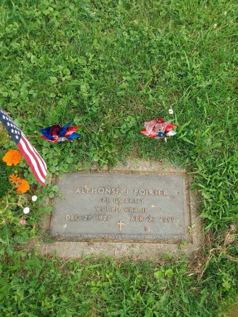 Alphonse J. Poirier's grave. Photo 3
