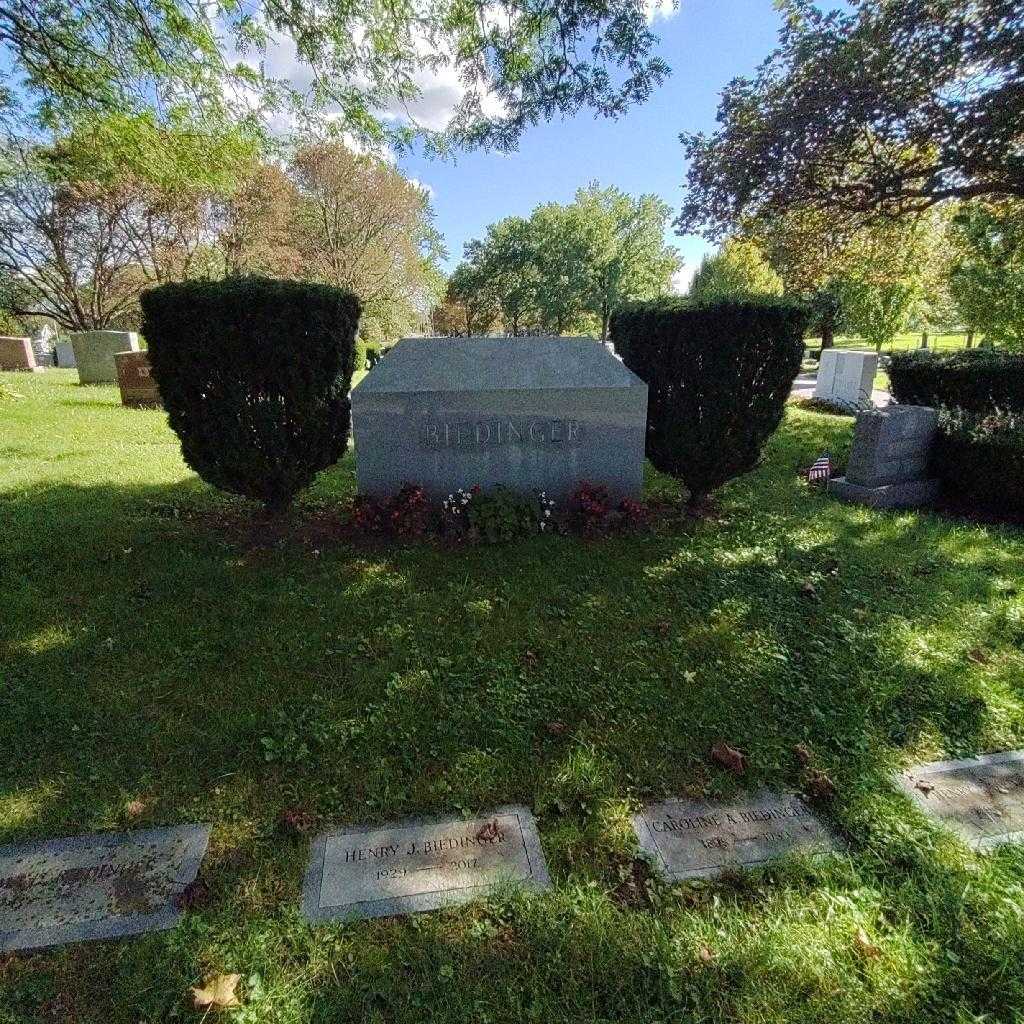 Carol S. Biedinger's grave. Photo 1