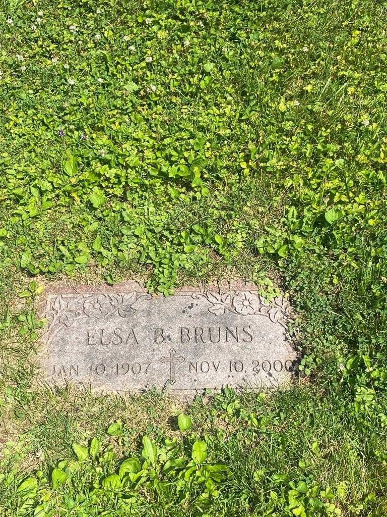 Elsa B. Bruns's grave. Photo 3