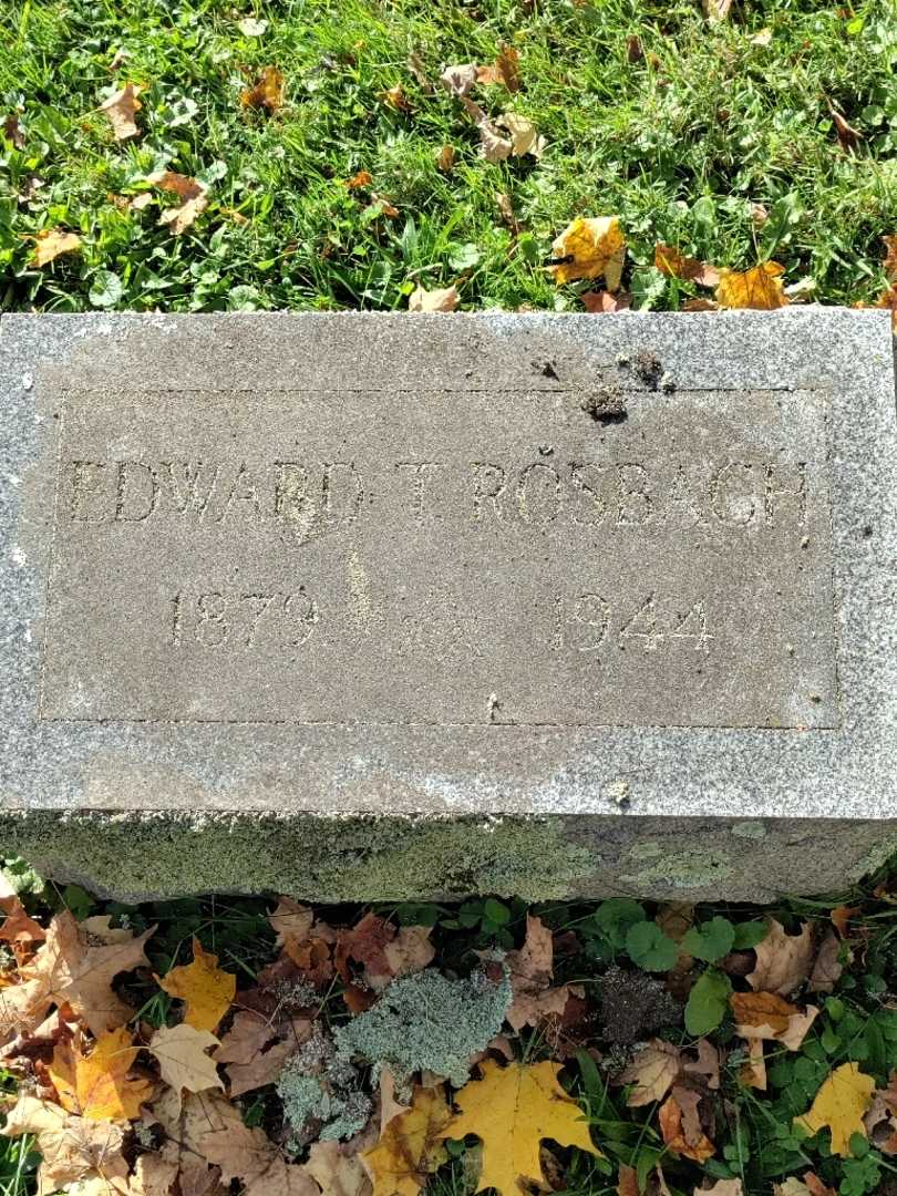 Edward T. Rosbach's grave. Photo 3