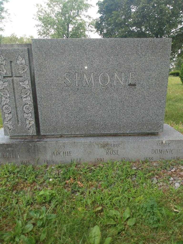 Archie Simone's grave. Photo 2