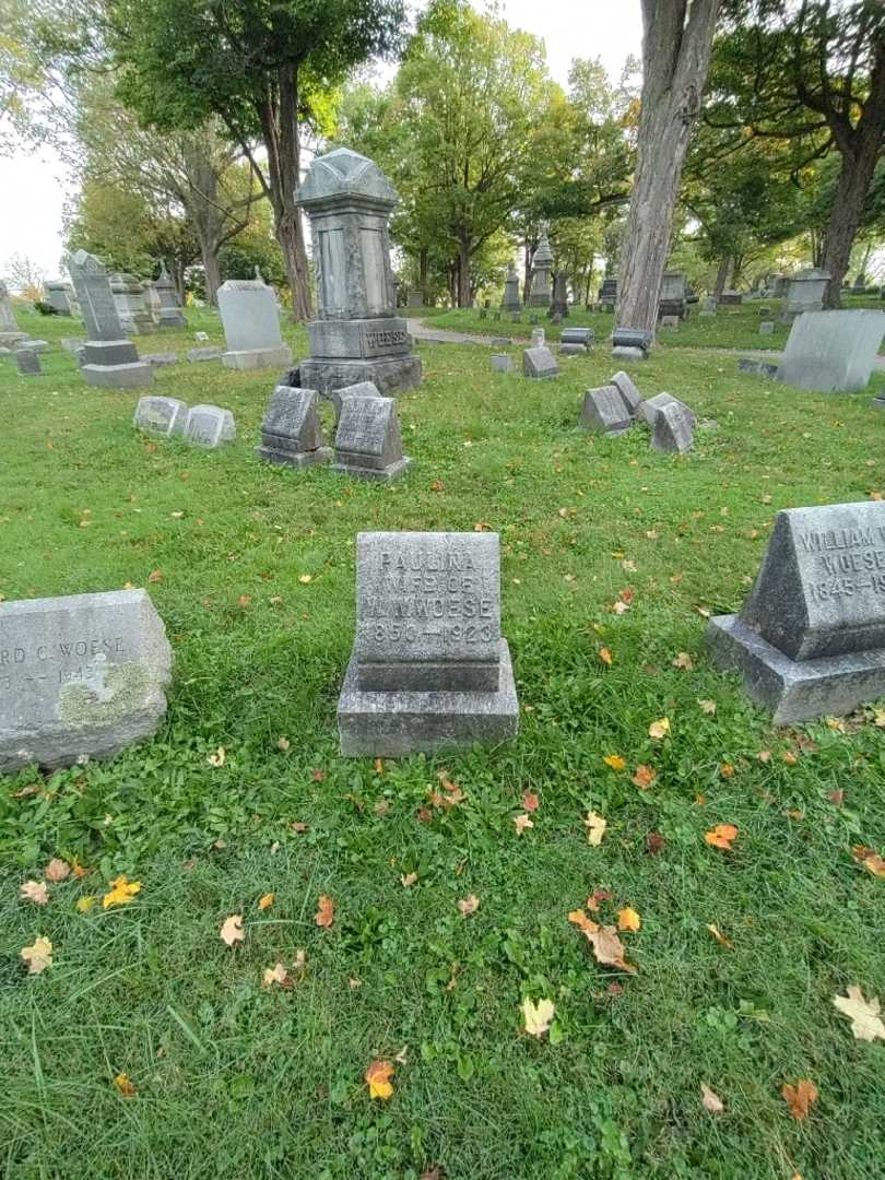 Paulina S. Woese's grave. Photo 1