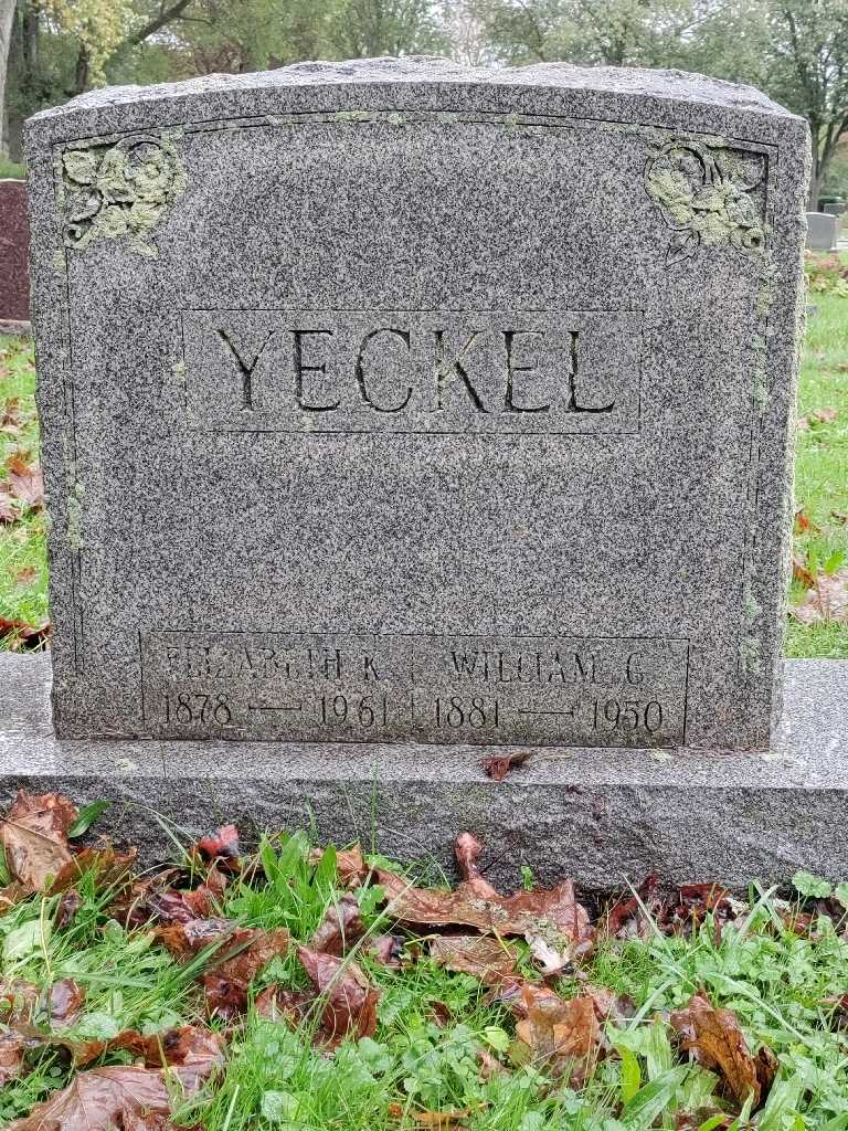 William G. Yeckel's grave. Photo 3