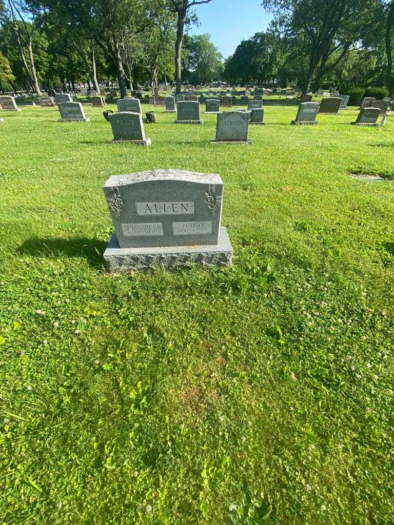 Margaret E. Allen's grave. Photo 1