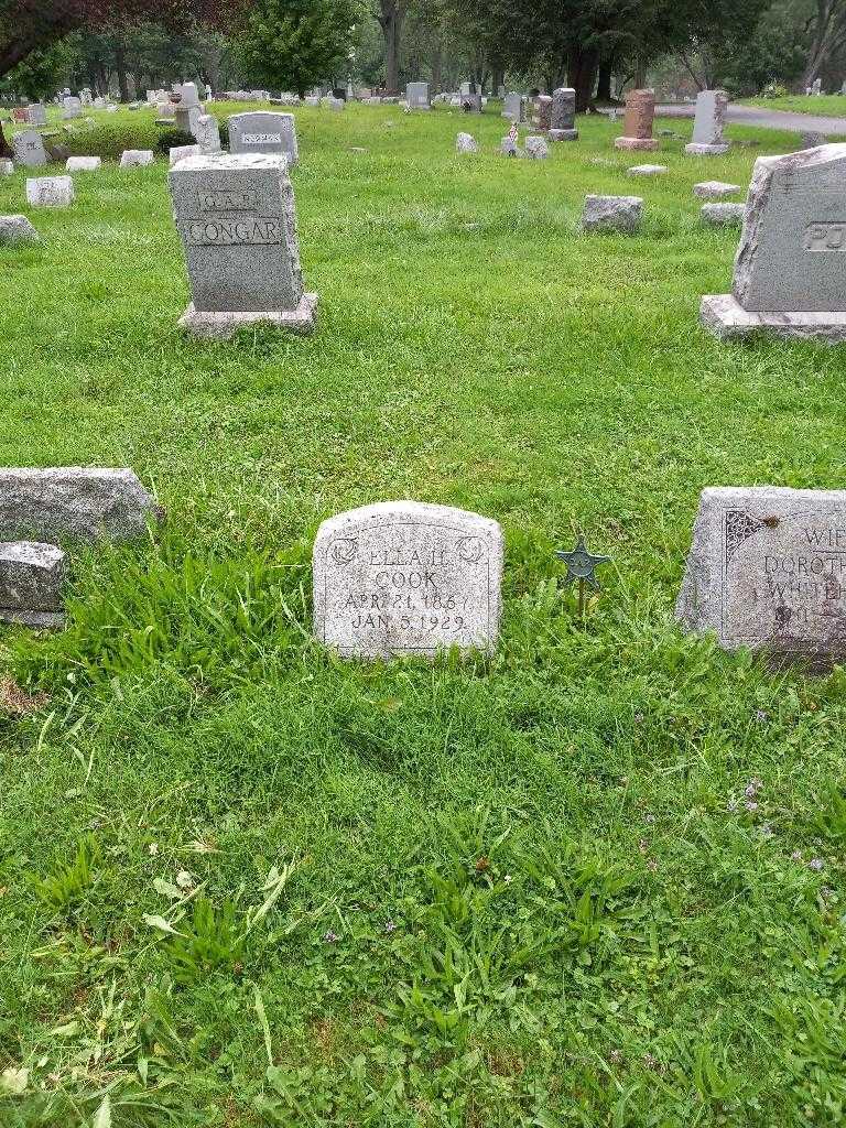 Ella H. Cook's grave. Photo 1