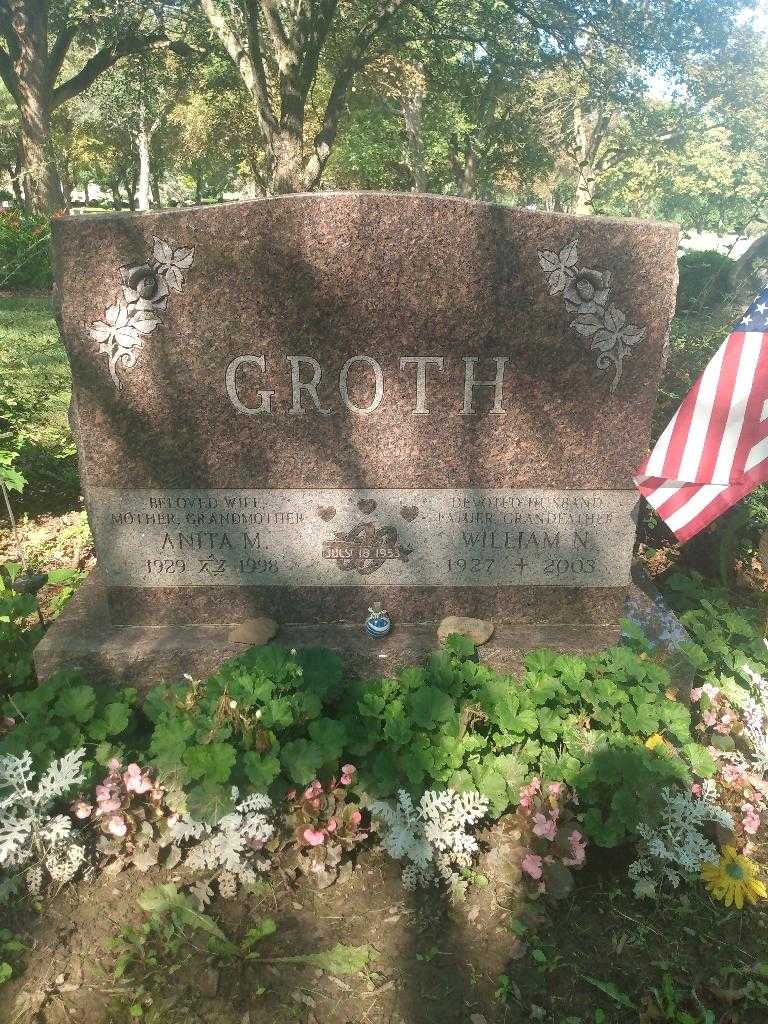 Anita M. Groth's grave. Photo 2