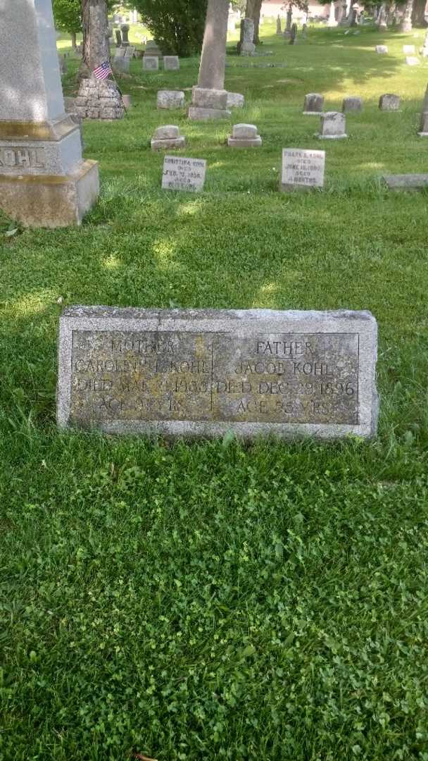 Jacob Kohl Senior's grave. Photo 3