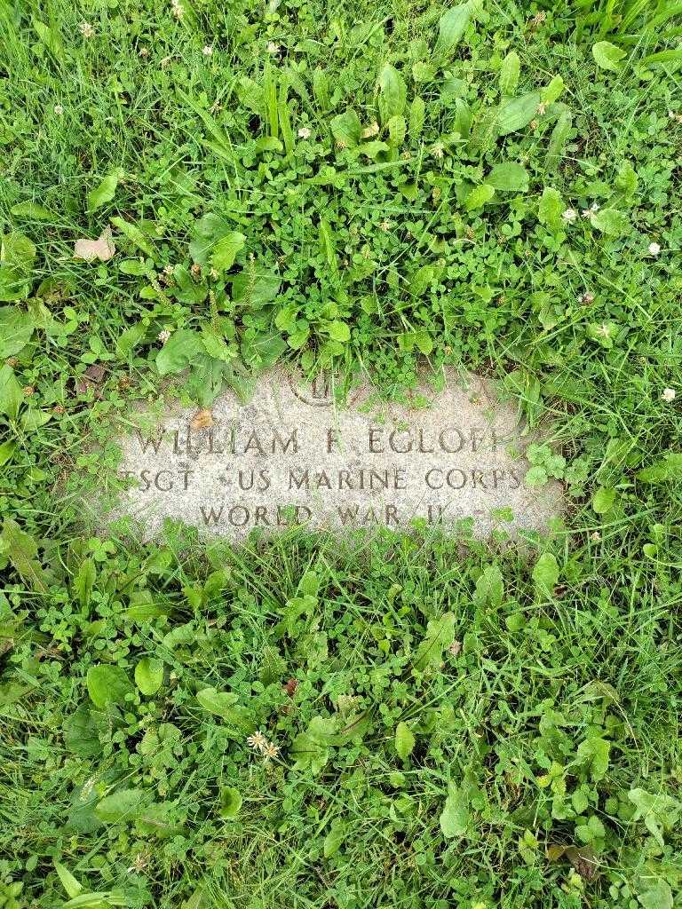 William F. Egloff's grave. Photo 3