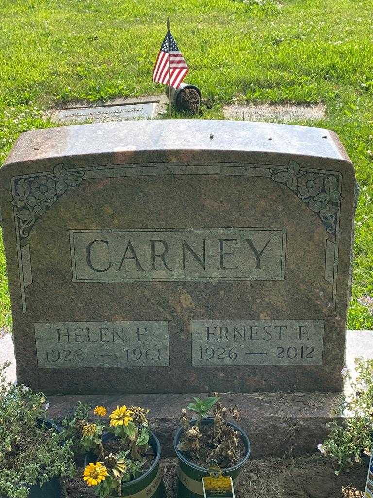 Helen E. Carney's grave. Photo 3