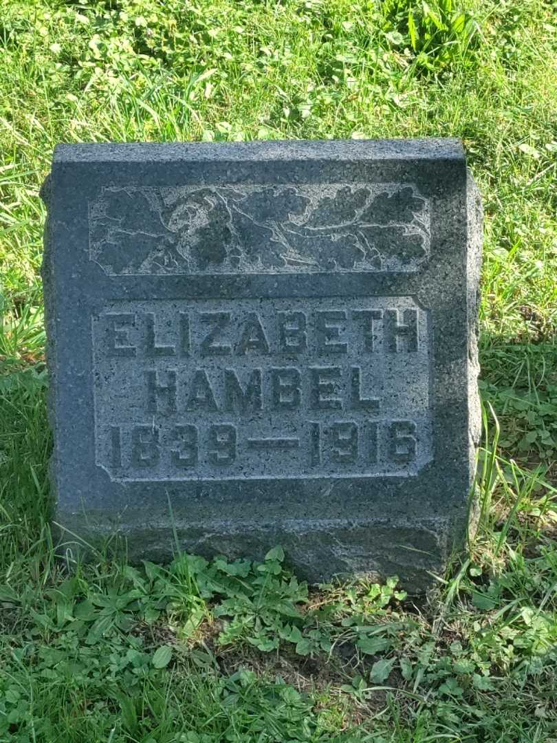 Elizabeth Hambel's grave. Photo 3