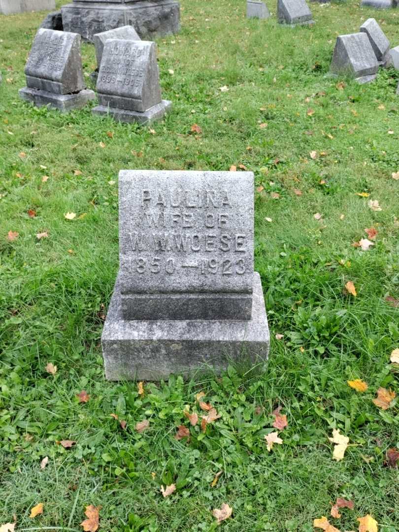 Paulina S. Woese's grave. Photo 2